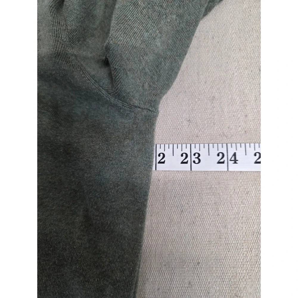 Polo Ralph‎ Lauren Mens V-Neck Sweater Sage Green Pima Cotton Large Pony Logo